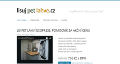 Desktop Screenshot of lisujpetlahve.cz
