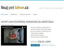 Tablet Screenshot of lisujpetlahve.cz